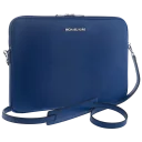 13" Zippered with Strap Sapphire Saffiano