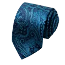 Midnight Teal Paisley