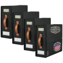 4-Pack Black (Leather Handle)