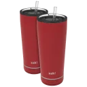 18 oz Tumblers with Straw - Scarlet