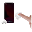 Control your music, calls, and voice assistants with touch control