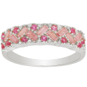 Pink Ombre Sterling Silver