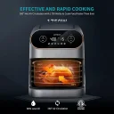 1750W power with 360° air circulation for fast, even cooking with less oil