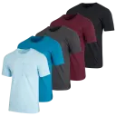 Set 5: Light Blue, Blue, Charcoal, Burgundy, Black