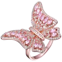 Pink Oval Cubic Zirconia Stones