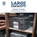 Versatile size for storing clothing, bedding, and more