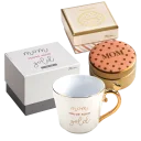 Mom You're Solid Gold Mug + Mom Trinket Box