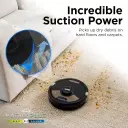 Powerful suction lifts dirt and debris from carpets and hard floors with ease.