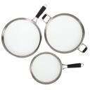 Monitor cooking progress without lifting lids, thanks to durable tempered glass lids that seal in flavors and moisture