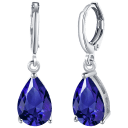 Pear Cut Sapphire Earrings