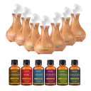 Light Oak Wood Diffuser with Winter Aromatherapy Oils - 6