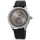 Silver Tone, Grey Dial w/ Black Strap