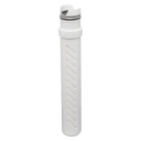 Activated carbon filter reduces chemicals and improves taste.  Lasts up to 26 gallons.