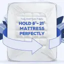 Deep pockets for a secure fit that won't move at night