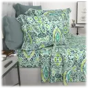 Grey Aqua Floral