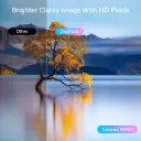Crisp resolution and high contrast for clearer, brighter images