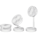 Adjustable design lets you tilt or extend for the perfect breeze anywhere.