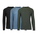 Black, Heather Blue, Olive
