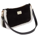Faux Suede with Faux Shearling Trim - Blush