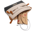 Built in battery pack and charging cables for Android and iPhone