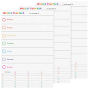 Weekly Planner in Rainbow