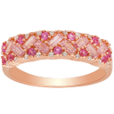 Pink Ombre 14k Rose Gold Plated
