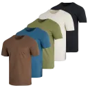 Set 7: Brown, Blue, Olive, Cream , Black