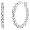 Double Sparkle Hoops (3/4")