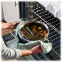 Transition from the stovetop to the oven with this oven-safe cookware up to 400°F