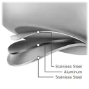 Impact-bonded aluminum base
