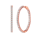 18K Rose Gold Plated - Clear