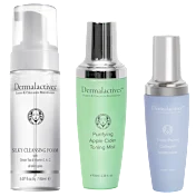 Dermalactives Glow Basics Bundle: Silky Cleansing Foam, Apple Cider Toning Mist