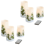 Artemis 6-Piece Flameless LED Wax Candle with Remote