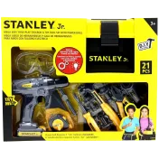 Stanley Jr Kids 21-Piece Toolbox Set with Power Drill