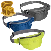 3-Pack: Travelon Top Zip Lightweight Waist Packs