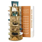 The Seven-Tier Rotating Shoe Rack