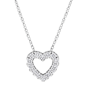 The Lab-Grown Diamond Open Heart Pendant