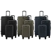 IZOD Phantom 3-Piece Expandable ABS Luggage Set with Built-In Combo Lock