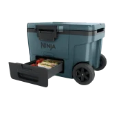 Ninja FrostVault 45qt Wheeled Cooler with Freezer Pack Divider & Cutting Board