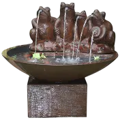 The Frogs in the Pond Garden Fountain