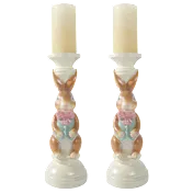 2-Pack: Willow Manor 16" Easter Candle Holder with Candle