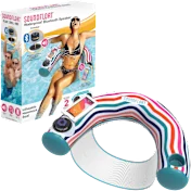 SoundFloat Inflatable Pool Seat with Waterproof Speaker & Phone Case