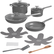 Greater Goods 12-Piece Premium PFAS-Free Triple-Layer Ceramic Cookware Set