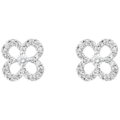 Donatello Gian Solid Sterling Silver Pavé Earrings