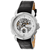 Heritor Conrad Reloj Esqueleto Automático con Correa de Cuero
