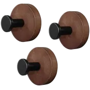 3-Pack: Space & Home Universal Wooden Hanging Hook