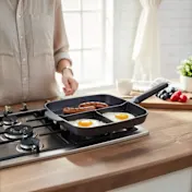 MasterPan Nonstick 3-Section 11" Grill & Griddle Skillet