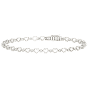 Donatello Gian Diamond Cut & Hearts Bracelet