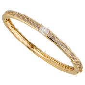 NADRI Emerald Cut Hinged Bracelet