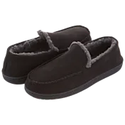 Floopi Mens Classic Microsuede Moccasin Slippers